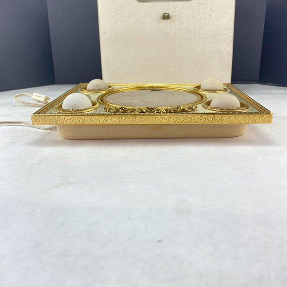 Vintage Matson Rose Lighted Makeup Mirror and Case - Picture 6 of 13